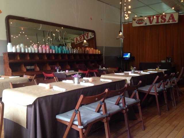 Our dining area - the "middle" room